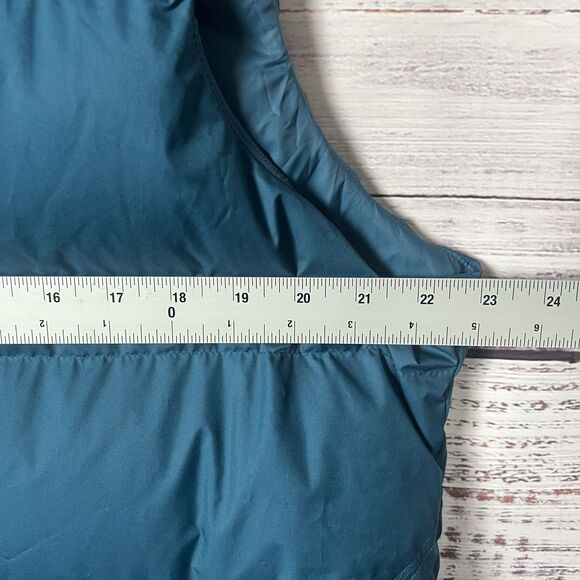 Athleta Downtown Down Puffer Vest Women’s XL Teal Full Zip - Picture 10 of 10